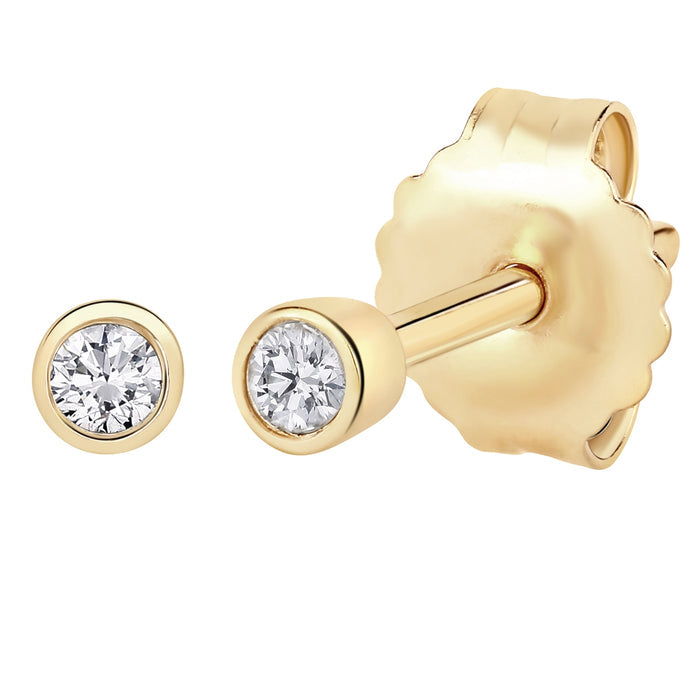 Topas-Ohrstecker gold