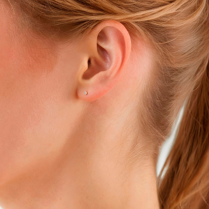 Topas-Ohrstecker gold
