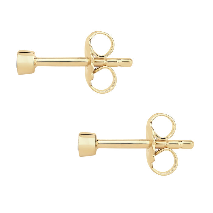 Topas-Ohrstecker gold