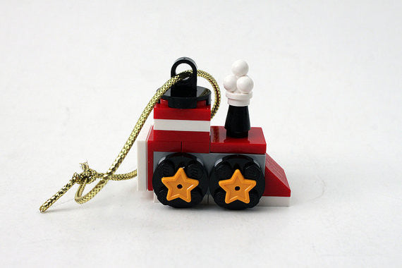 Lego Train Christmas Tree Ornament, custom set 5002813 xmas **EXCLUSIVE** / Lego Christmas gift - Lego Minifigures Frame Display - 4