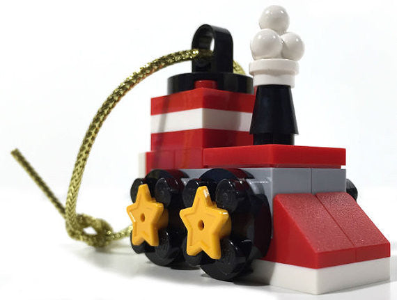 Lego Train Christmas Tree Ornament, custom set 5002813 xmas **EXCLUSIVE** / Lego Christmas gift - Lego Minifigures Frame Display - 5