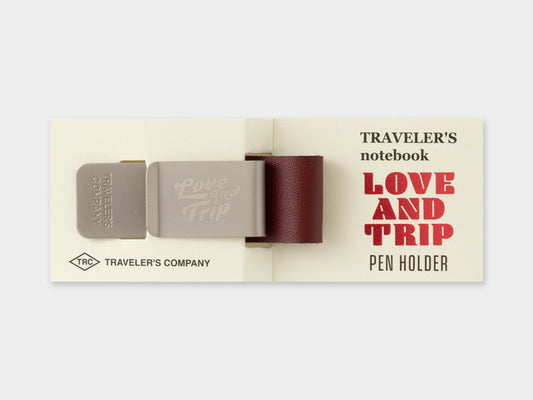TRAVELER'S Notebook Pen Holder - Love and Trip Red Limited Edition