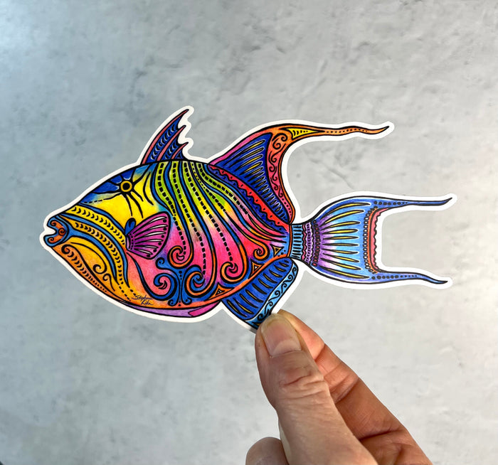 Trigger Fish Sticker