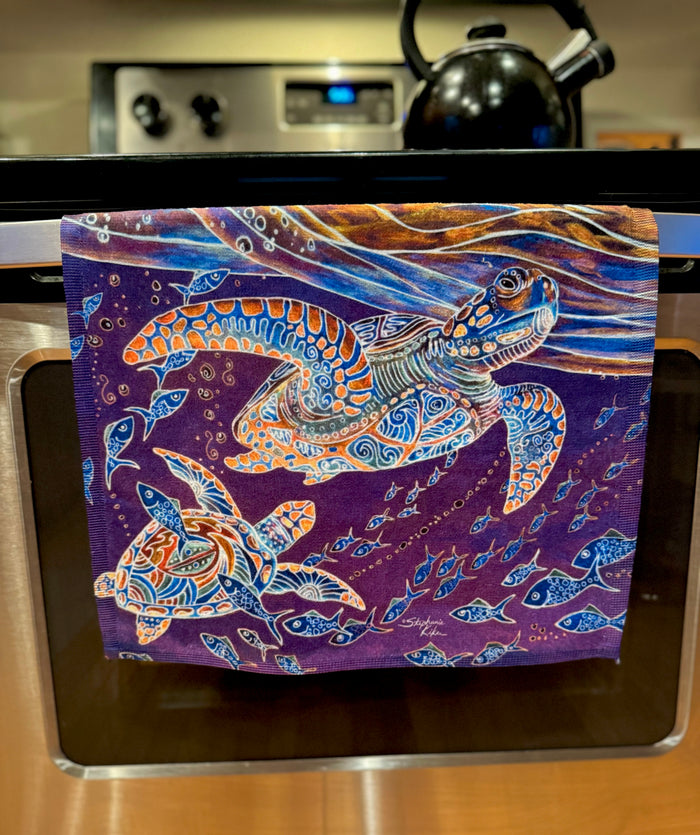 Turtles and Fish Hand Towel