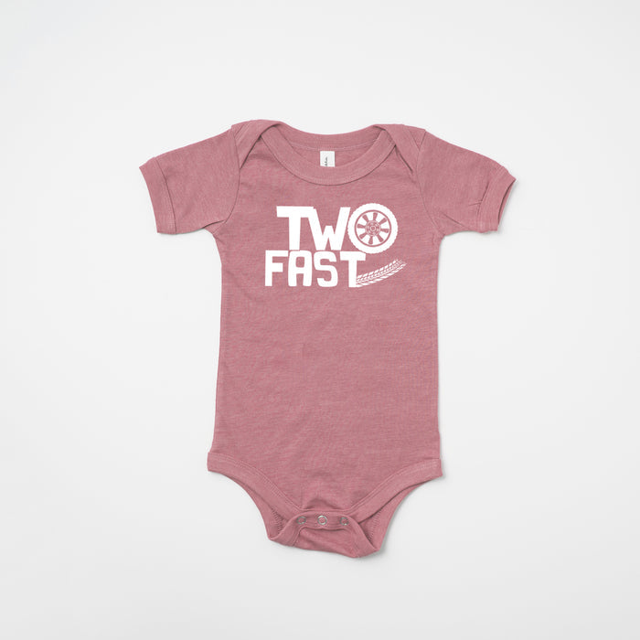 "Two Fast" Racecar Themed 2nd Birthday T-shirt/Bodysuit