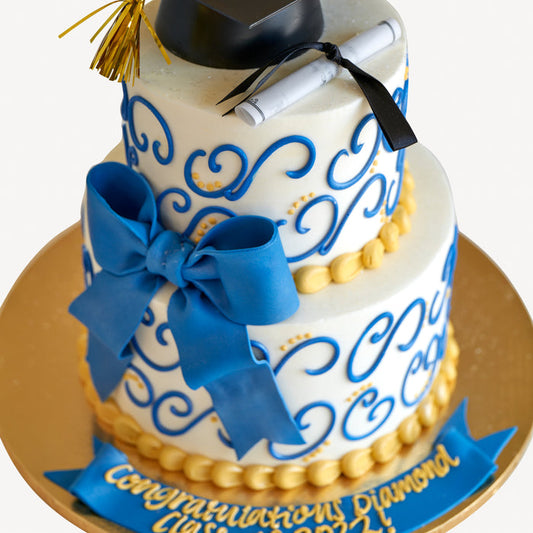Two-Tier Graduation Swirls #23Graduation