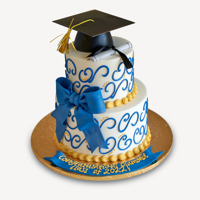 Two-Tier Graduation Swirls #23Graduation