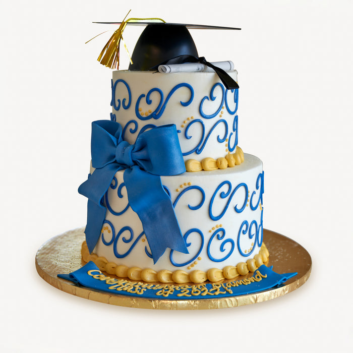 Two-Tier Graduation Swirls #23Graduation