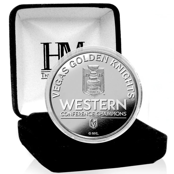 Vegas Golden Knights 2026 Western Conference Champions Silver Coin - Vegas Team Store