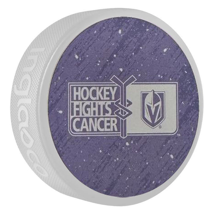 Vegas Golden Knights Hockey Fights Cancer Puck - Vegas Team Store