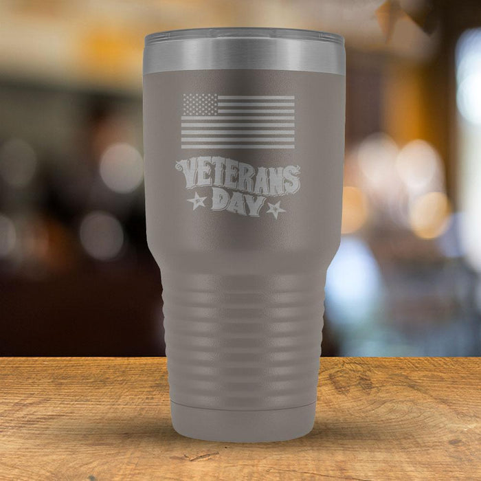 Veterans Day - 30oz Vintage Text-KaboodleWorld