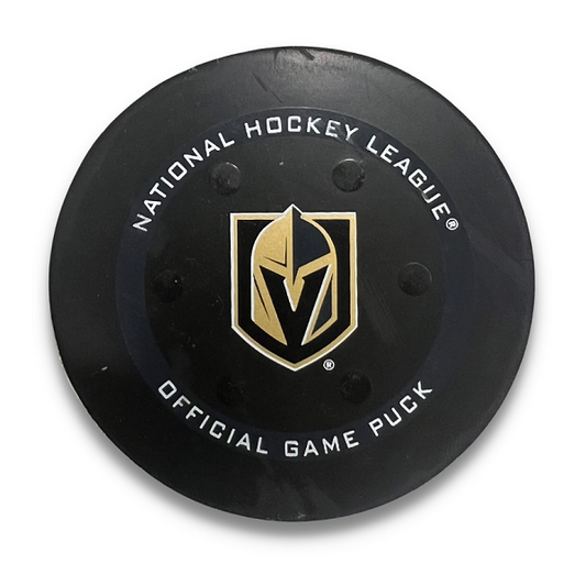 VGK Reilly Smith SHG Goal Puck vs. ANA 10/28/22 - #13813