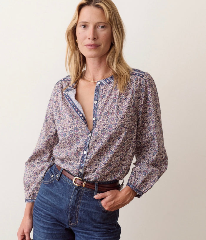 Vivian Button Through Blouse - Molly + Kate