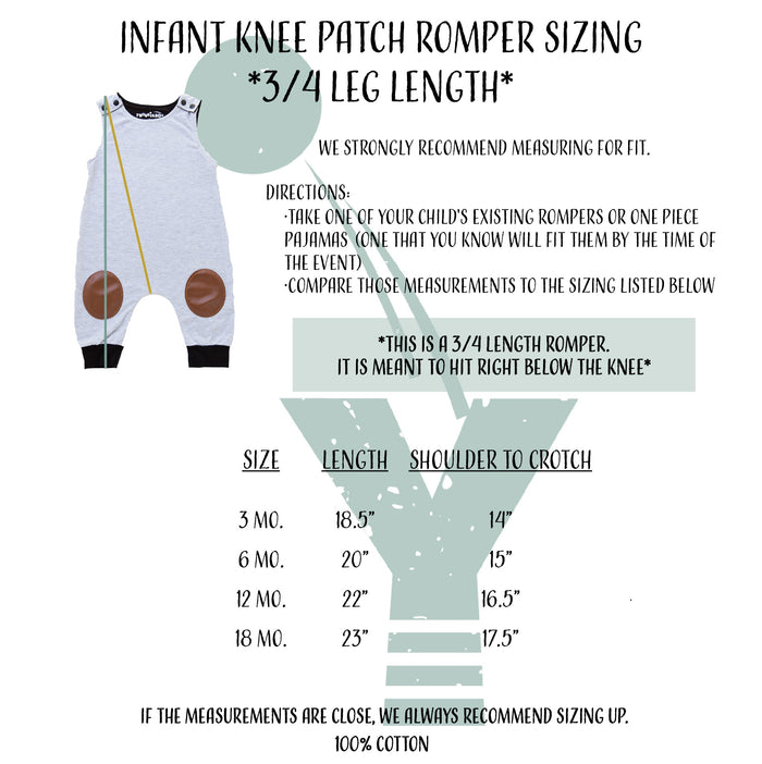 "Wild One" First Birthday Romper with Knee Patch, 12 month-VIP