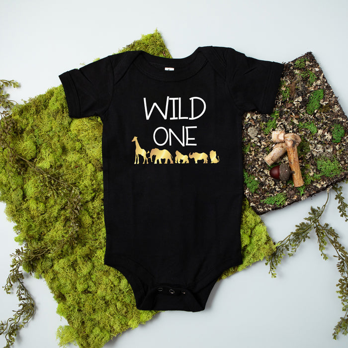 "Wild One" Jungle Themed 1st Birthday T-shirt/Bodysuit