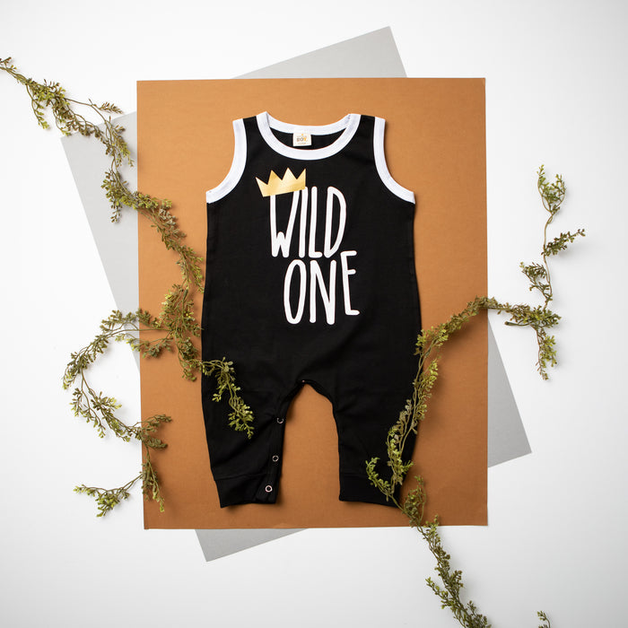 "Wild One" Ringed Romper