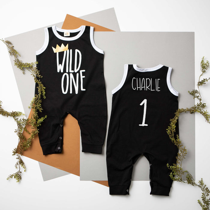"Wild One" Ringed Romper