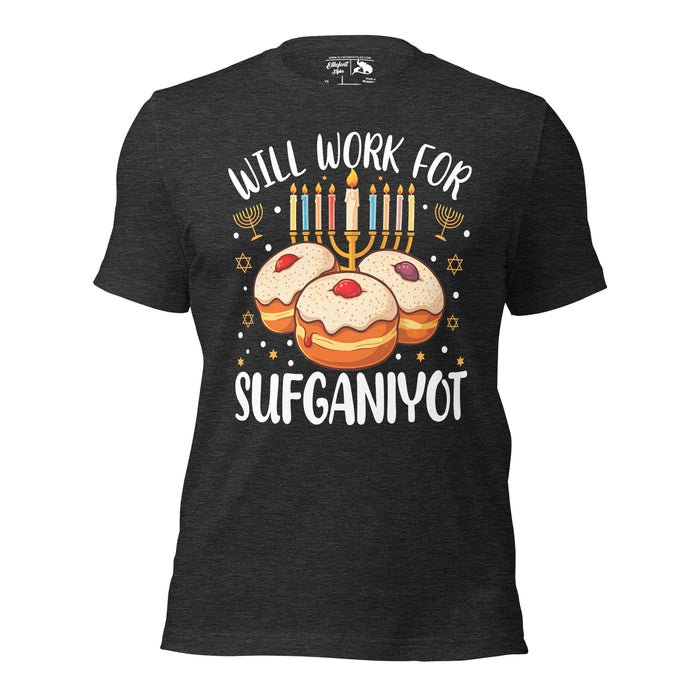 Hanukkah party sufganiyot themed shirt for donut fans and foodies