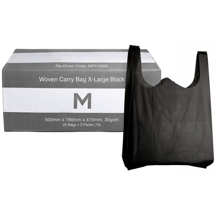 Woven Re-useable Bags  XL x 25pc