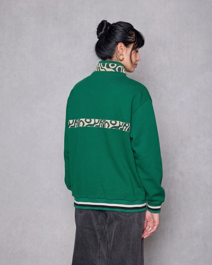 Shop Yellowstone Geysers Quarter Zip Fleece Inspired by Yellowstone NP | green