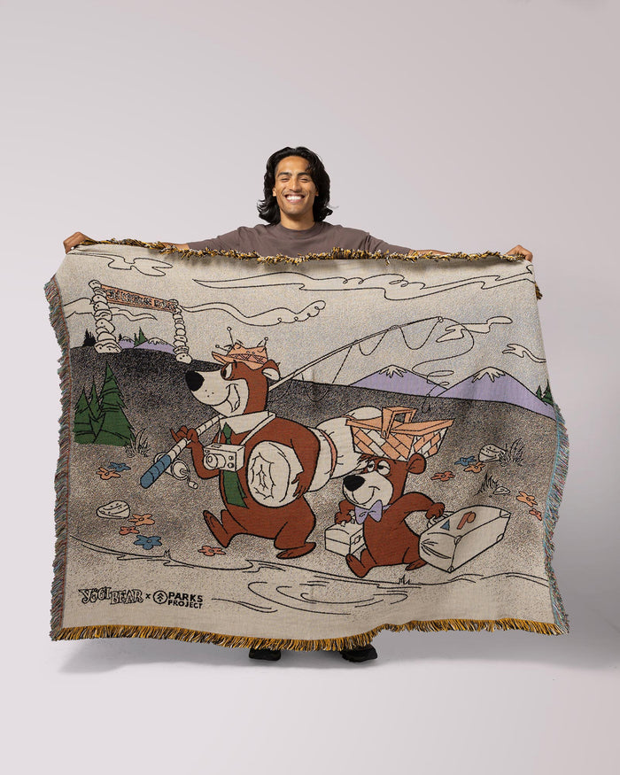Shop Yogi Bear™ x Parks Project Woven Blanket Inspired by National Parks | multi-color