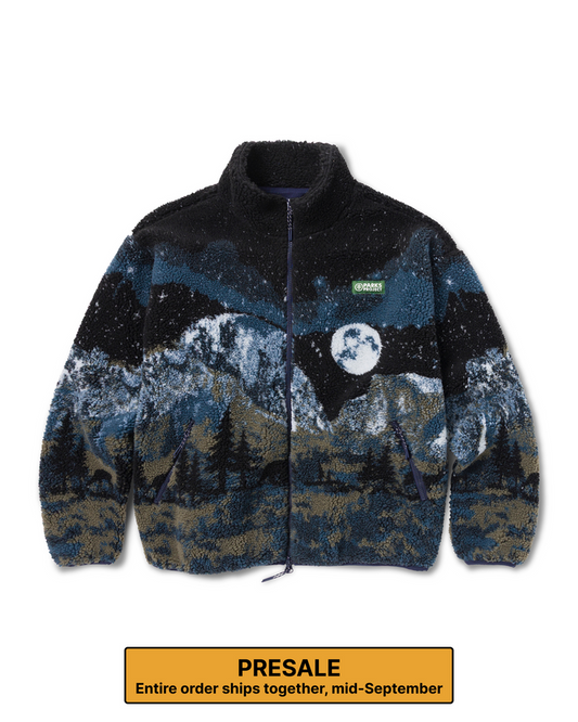PRESALE Shop Yosemite Night Views Full Zip High Pile Fleece Inspired by Yosemite NP