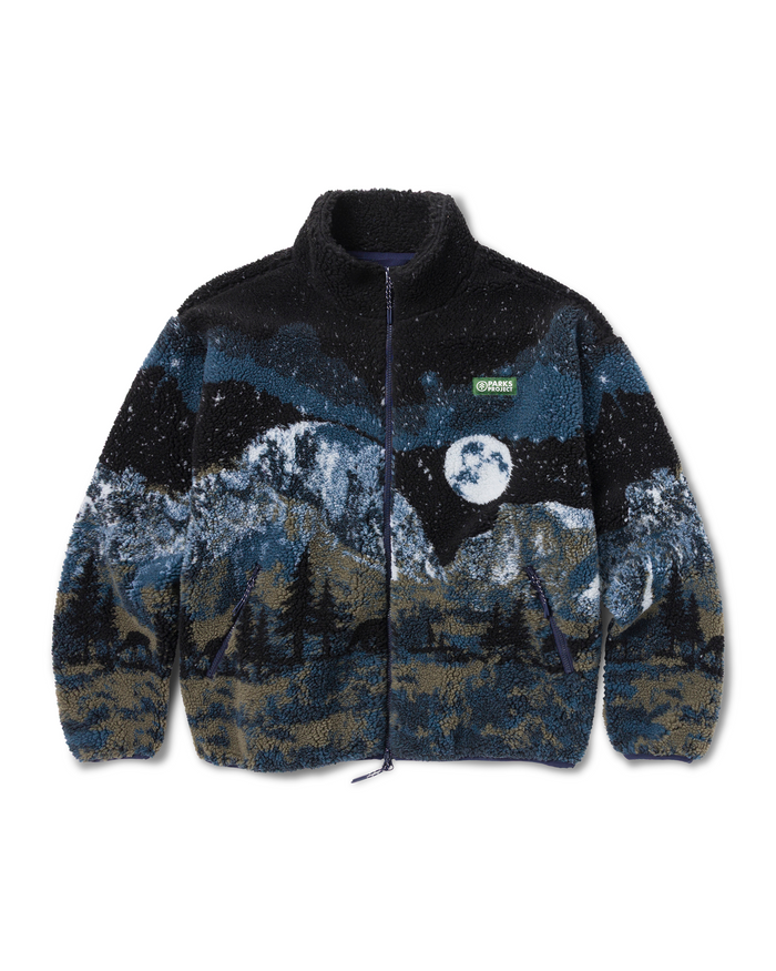 Yosemite Night Views Full Zip High Pile Fleece