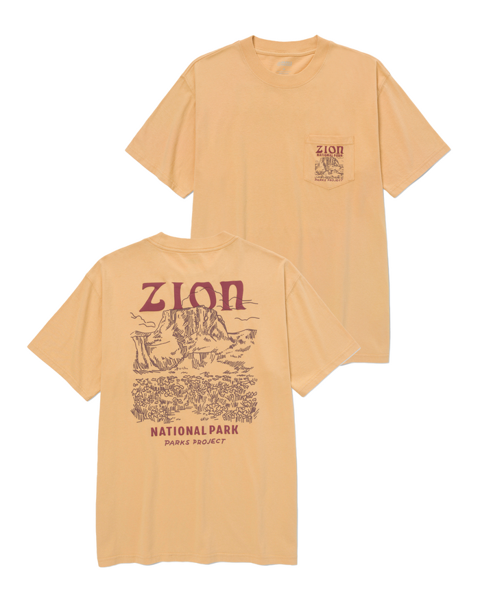 Shop Zion Puff Print Pocket Tee Inspired by Zion National Park